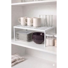 2 Adet Set Dolap Içi Düzenleyici Raf Organizer 31X20X15 cm