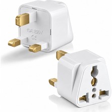 Kyrotech Tip G, Ingiliz Adaptör Fişi, Hindistan, Ingiltere, Dubai, Hong Kong, Singapur, Kıbrıs Fişi, Hac, Umre Uyumlu, 2 ve 3 Uçlu Seyahat Fiş Çevirici Dönüştürücü Priz, Uluslararası Güç Adaptörü
