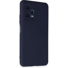Bin1çeşit Redmi Note 12 5g Kılıf Nano Içi Kadife Silikon - Lacivert