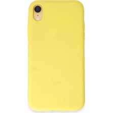Bin1çeşit iPhone Xr Kılıf First Silikon - Sarı