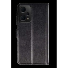 Bin1çeşit Redmi Note 12 5g Trend S Kapaklı Kılıf - Siyah
