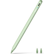 Kalem A8 iPad 2018-2022 ile Uyumlu, 2x Daha Hızlı Şarj, Avuç Içi Reddi, Eğim Hassasiyeti Stylus Kalem Apple iPad 10/9/8/7/6 Gen iPad Pro 12.9/11'' iPad Air 3.-5. iPad Mini 5./6, Yeşil