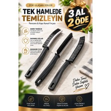 Tasarım Evi 3 Adet Çok Amaçlı Multi Ince Temizlik Fırçası Derz Arası Banyo Mutfak Lavabo Detay Temizleme Fırçası