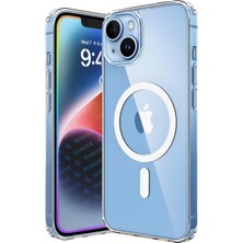 iPhone 13 ve 14 Için Origin Serisi Magsafe ile Uyumlu Crystal Clear Super Şeffaf Materyal ve Yeni Nesil Manyetik Çember (13-14)
