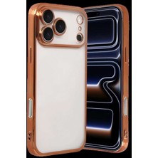 Bin1çeşit iPhone 17 Pro Max Razer Lensli Silikon - Turuncu