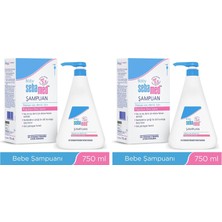 Baby Ph 5.5 Göz Yakmayan Formül Nemlendirici Etkili Papatya Özütlü Bebek Şampuanı 750 ml (2 Paketi)