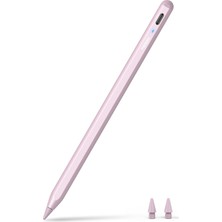 Kalem A8 iPad 2018-2025 ile Uyumlu, 2x Daha Hızlı Şarj, Avuç Içi Reddi, Eğim Hassasiyeti Stylus Kalem Apple iPad 11/10/9/8/7/6 Gen iPad Pro M4/12.9/11'' iPad Air 3.-7. iPad Mini 5./6. Pembe