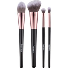 4'lü Makyaj Fırçası Seti (Allık-Fondöten-Far-Crease) - Makeup Brush Set - 8690604597772