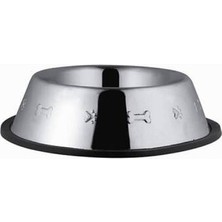 Skygo Revify Desenli Metal Kedi ve Köpek Mama Su Kabı 8 Oz 12 cm