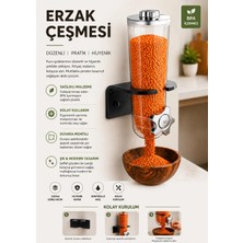 Kitchen Line 1250 ml Duvara Monte Ayarlanabilir Erzak Çeşmesi – Pratik Bakliyat ve Kuruyemiş Dispenseri