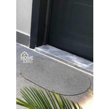 Hasır, Jüt Desenli Modern Iç ve Dış Kapı Önü Paspası, Balkon Paspası, Banyo Paspası/hediyelik. Gri 60 x 100