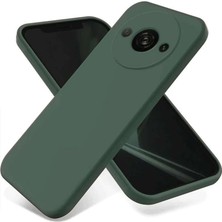 Bin1çeşit Redmi A3 4g Kılıf First Silikon - Koyu Yeşil