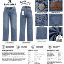 Rich Star Likralı Kesik Paça Straıght Fıt Kadın Jeans 26-31
