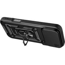 Defne Store Mey Ithalat®  iPhone 17 Pro Max Pars Lens Yüzüklü Silikon - Siyah