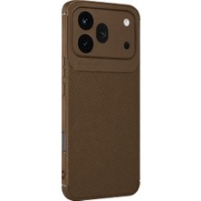 Defne Store Mey Ithalat® Huawei Honor 600 Pro Auto Focus Karbon Kapak - Kahverengi