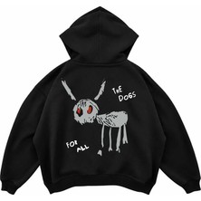 Genosha The Boss Baskılı Oversize Hoodie Kapüşonlu Sweatshirt