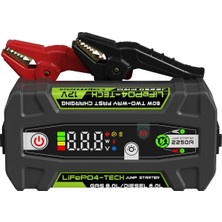 Happy Trend J2250PRO 12V 2250AMP Lifepo4 Akıllı Akü Takviye + Powerbank + LED Lamba