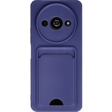 Defne Store Mey Ithalat®  Redmi A3 4g Kılıf Kelvin Kartvizitli Silikon - Lacivert