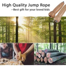 Happy Trend Çocuklar Için Atlama Ipi, Ayarlanabilir Uzunluklu, Yumuşak Pamuk Ipliği ve Ergonomik Ahşap Sapıyla, Çocukların Güvenle Kullanabileceği, Evde ve Dışarıda Egzersiz Yapmaları Için