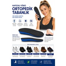 Happy Trend Visko Ortopedik Tabanlık, Memory Foam Teknoloji, Iç Ayakkabı Tabanı, Topuk Dikeni, Rahat, Koşu Tabanlığı, Konfor, Darbe Emici (Siyah, 36-41)