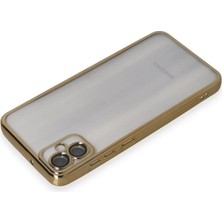 Defne Store Mey Ithalat® Samsung Galaxy A05 Kılıf  Lensli Silikon - Gold