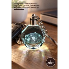 Yenilig 1 Adet Kristal Anahtarlık – Gezegenler Temalı Işıklı Renk Değiştiren Tasarım, Cam Kristal Keychain, Anahtarlık Aksesuarı