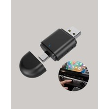 Defne Store Mey Kablosuz Carplay Dönüştürücü – Akıllı Tak & Çalıştır Araç Adaptörü