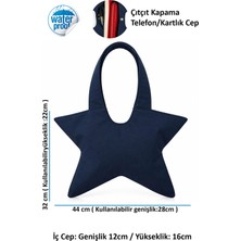 Tuttobene Star Bag Yıldız Çanta Çıtçıtlı Iç Cepli Özel Tasarım Omuz Çantası Su Geçirmez Leke Tutmaz TB052