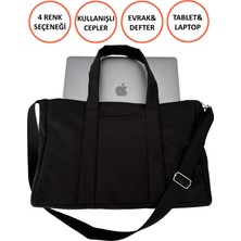 Tuttobene Idıly Siyah Tote Bag Omuz Çantası Laptop Kitap Evrak Taşınabilir TB005