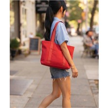 Tuttobene Trendy Red Tote Omuz Çantası TB023