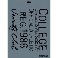 Defne Store Mey Rich New Seri N-208 Stencil 35X25 cm