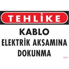 Defne Store Mey Elektrik Kablosu Uyarı Levhası 25X35 KOD:1117