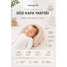 Mommyslab Yeni Çift Taraflı Ayarlanabilir 3D Air Mesh File Kumaş Düz Kafa Yastığı - Düz Kafa Sendromu Kafa Şekillendirici Yastık