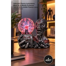 Yenilig 4 Adet Polyester Plazma Lamba – Dekoratif Plazma Aydınlatma, Masa ve Iç Mekân Kullanımı 19X18 cm ALK4566 Plasma Lamp