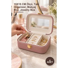 Yenilig 4 Adet Makyaj ve Takı Kutusu – 15X15 cm Ölçü, Takı Organizer, Makyaj Box, Jewelry Box
