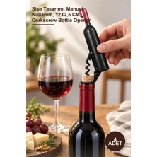 Yenilig 4 Adet Paslanmaz Çelik Tirbuşon Açacak – Şişe Tasarımı, Manuel Kullanım, 12X2,5 Cm, Corkscrew Bottle Opener