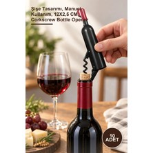 Yenilig 10 Adet Paslanmaz Çelik Tirbuşon Açacak – Şişe Tasarımı, Manuel Kullanım, 12X2,5 Cm, Corkscrew Bottle Opener