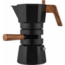 Yiguna 100 ml Ocak Üstü Espresso Makinesi Çift Vanalı Moka Pot