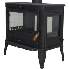 Firestove Fire Stove  FRS-043     Retro 4  4 Camlı Döküm Şömine Soba
