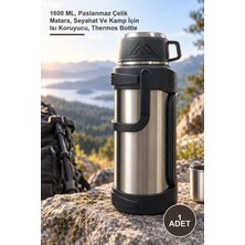 Yenilig 1 Adet Çift Katmanlı Vakumlu Termos – 1600 Ml, Paslanmaz Çelik Matara, Seyahat ve Kamp Için Isı Koruyucu, Thermos Bottle