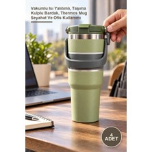 Yenilig 4 Adet 700 ml Paslanmaz Çelik Termos Mug – Vakumlu Isı Yalıtımlı, Taşıma Kulplu Bardak, Thermos Mug Seyahat ve Ofis Kullanımı
