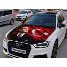 Şimika Atatürk Bayrak Kaliteli Digital Baski Kaput Bayrak 180X135 cm