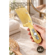 Yenilig 2 Adet Kemik Tarak – Işlemeli Saç Tarama Için Şık Tasarım 18X5 cm Comb Hair Comb
