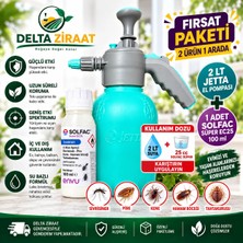 2 Lt Jetta El Pompası +  100 ml Haşere Mücadele Seti | Delta Ziraat