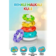 Farbu Oyuncak Clemento-Ni Eğitici Halka Atma Seti Montessori 6 Parça Sallanan Tabanlı Renkli Bebek Oyunacağı