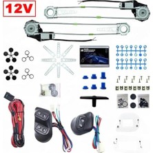 Defne Store Otomatik Cam Kaldırma Motoru Komple Set, 2 Cam Için