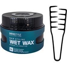 Morco Profesyonel Mucizevi Tarak & Profesyonel Saç Şekillendirici Wet Wax, Doğal ve Güçlü Tutuş, Uzun Süreli Etki, No:04 Wet Wax 150ML