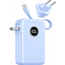 Boğazören 10000 Mah 22.5W Hızlı Şarj Powerbank Taşınabilir Hızlı Şarj Cihazı Type-C Güç Kaynağı Powerbank Telefon Şarj Aleti Güç Bankası Mavi iPhone 15 16 17 18 Uyumlu Samsung Uyumlu