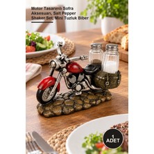 Yenilig 1 Adet Polyester Motosiklet Figürlü Tuzluk Biberlik Seti – Motor Tasarımlı Sofra Aksesuarı, Salt Pepper Shaker Set, Mini Tuzluk Biber