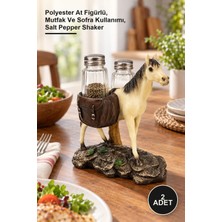 Yenilig 2 Adet Tuzluk Biberlik Seti – Polyester At Figürlü, Mutfak ve Sofra Kullanımı, Salt Pepper Shaker